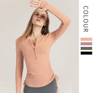 YOGA Kıyafet Fitness Giysileri Tops Seksi Bandaj Spor T-Shirt Kadın Streç Tayt Açık Hava Koşu