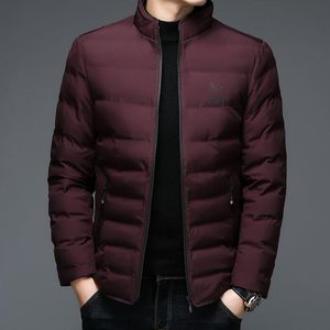 Wholesale red puffer coat resale online - Men s Down Parkas Men Lightweight Puffer Coat Winter Black Red Gray Navy Blue Thick Thermal Puff Jacket Male Casual Warm Quilted Outerwear