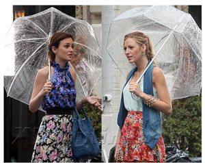 Big Clear Cute Bubble Deep Dome Umbrella Gossip Girl Wind Resistance Umbrellas Household Sundries