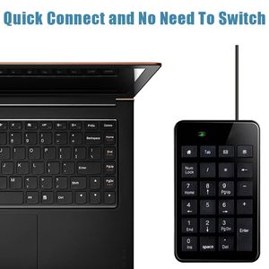 Mini USB 2.0 Wired Numeric Keyboard 23 Keys Digital Keypad Small Size Keyboards For Lenovo Laptop Notebook Xiaomi Huawei PC