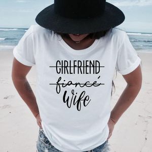 Girlfriend Fiance Wife T-shirt Future Mrs Tumblr Tee Engagement Shirt Bachelorette Party Tops Trendy Casual Tshirts