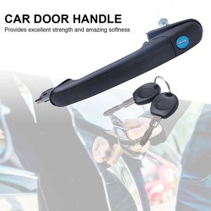 Front Car Door Handle With Keys Right Driver Side Lock Barrel for VW Polo Hatchback MK4 6N19499