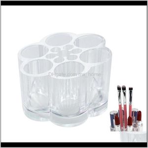 Organizacja sprzątania Home Gardenacrylic Transparent Plum 7 Siatka Szminka Lip Gloss Makeup Storage Box Przenośny Brwi Brush Multi