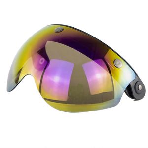 Wholesale torc helmets resale online - Glasses Snap Helmet Shield With FLIP UP Hinge For TORC T50 Vintage Moto L9CE Motorcycle Helmets