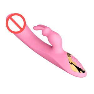 Vuxen Dildo Vibrator Pussy Licking Vibration Massager G Spot Clitoris Stimulator Massage Stick Fake Penis Recharge Magic Wand Vuxen Sex Toy Valentine Gift Zl0098