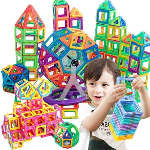 DIY Magnetische Constructor Set Driehoek Vierkant Kleine Bricks Magnetische Bouwstenen Designer Set Magneet Speelgoed voor kinderen Q0723