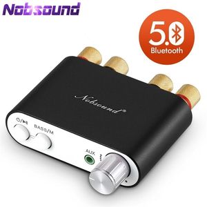 Wholesale stereo receivers amplifiers for sale - Group buy Lastest Nobsound TPA3116 Bluetooth Mini Digital Amplifier Stereo HiFi Home Audio Power Amp Receiver USB DAC W
