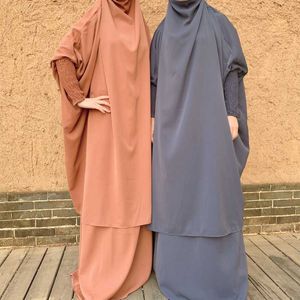 Ethnic Clothing Kaftan Abaya Dubai Turkey Eid Abayas For Women Fashion Dresses 2 Piece Muslim Sets Hijab Dress Islam Musulman Ensembles