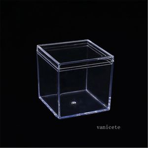 360 sztuk Grade Grade Clear Plastic Box Box Candy Boxes Flip Transparent Gift Packing Case Wedding Favor Pamiątki ZC674