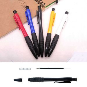 Tükenmez Kalem toptan satış-Promosyon Öğrenciler Yazma Tükenmez Kalemler Özelleştirilmiş Basınçlı Stiller Tükenmez Kalem Okul Malzemeleri Kırtasiye Plastik Kalemler