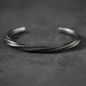 Nordic Viking Pattern Bancle Braclets Браслеты для мужчин Pulseras Hombre Titanium Steel браслет ювелирные изделия SS-161 Q0717