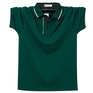 Oversize 6XL Męskie Koszulka Polo Lato męska Regularna Dopasowana Oddychająca Koszulka Golfowa Polo Casual Gruba Mężczyźni Odzież Designer Polo 210623