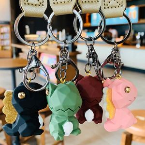Cartoon Fashion Keychain Classic Exquisite Car Keyring Men Women Loves Resin Geometric Section of Dinosaurst Accessories Keychains Pendant YSK0258-0261