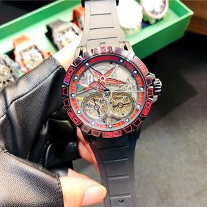 Men's Watch Watches High Quality Watch Transparent Skeleton Fully Automatic Mechanical Movement Waterproof