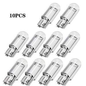 10PCS/Set T10 W5W WY5W 168 501 192 2825 COB LED Light Car Lamps Parking Side Door Bulb Instrument Lamp Auto License Plate Lights