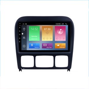 9-calowy samochód z Androidem Odtwarzacz DVD dla 1998-2005 Mercedes Benz S Class W220 S280 S320 S350 S400 S430 S500 USB AUX Wsparcie Carplay TPMS