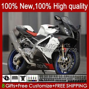 Moto Fairings For Aprilia glossy white RSV1000R Mille RV60 RSV-1000 RSV1000 R RR 04 05 06 Bodywork 11No.11 RSV1000RR RSV 1000 R 1000R 1000RR 2004 2005 2006 Bodys Kit