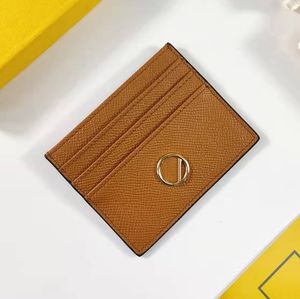 Card Holders Fashion Luxury convenience Cards bag sandwich 6 card slots with logo internal label black calf leather material 8 col234Z