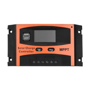 30a a a A MPPT Solar Charge Controller V V Dokładność LCD Dual Panel USB Regulator baterii Wbudowany timer a