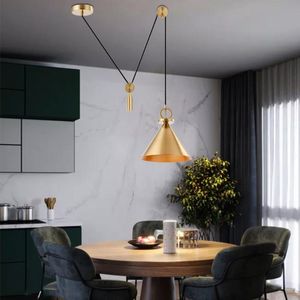 Artpad Ankunft Kreative Heberolle Deckenleuchte Moderne Cooper Adjust Line Pendelleuchte Für Bar Home Restaurant Lampen