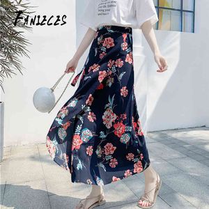 Fashion Summer Women Bandage Chiffon Skirts Swimwear Bikini Cover Up Sheer Beach Midi Wrap Sarong Skirt streetwear 210520