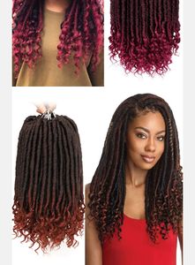 Hair Bulks African Braiding Curly Braids 16 20 Zoll Crochet Dreadlocks Extensions Wave Frisur Schwarz Braun Blond Farbe