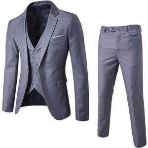 (Ceket + Pantolon + Yelek) İnce Takım Elbise Erkek Bahar Sonbahar İnce Bölüm High-end Takım Elbise Ceket Pantolon Takım Elbise Düğün Erkekler 2021 x0909