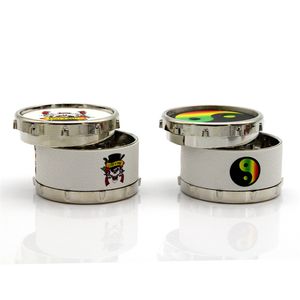 Ingenious Herb High Quality smoking grinder metal Alloy Flat Grinders tobacco sharp stone 3 Layers with whosale price