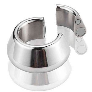 NXY Cockrings Magnes Penis Ring Clamp Mężczyzna Chastity Training Urządzenie Stainless Steel Cockring Dick Smrotum Crusher Nearser Sex Zabawki dla mężczyzn 0214