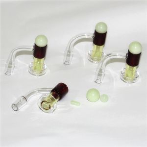 Quartz Terp Slurpers Banger Nail with Glass Marble Pills Smoking Accessories Carb Cap Up Oil Vacuum Bangers for Bongs