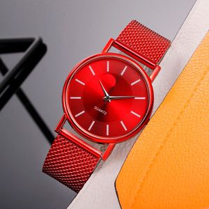 casual women's watch quartz watch and silicone bracelet colour seven