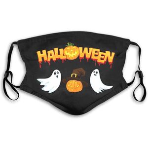 Nova máscara adulta 3d halloween impresso algodão face-máscara anti-poeira pendurado tipo de orelha personalizada máscaras