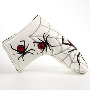 PU Leather Classical Spider Design Okładki Golf Club Headcover do Puttera Blade