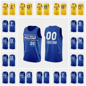 Wholesale kevin durant jersey resale online - Basketball All Star Jersey Kyrie Irving Kevin Durant James Harden Giannis Antetokounmpo Joel Embiid Beal Tatum Simmons Hunter Blue Yellow