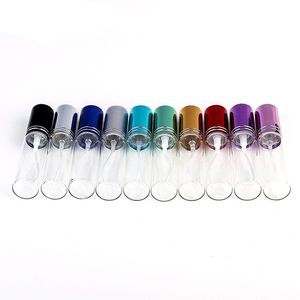 Mini 10ml metal vazio de vidro perfume frasco de frasco de frasco atomizadores de perfume garrafas 10 cores DH8511