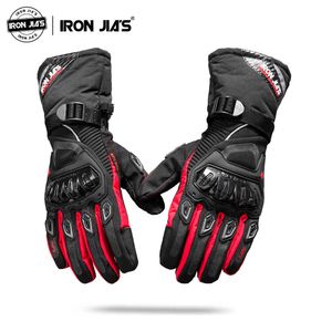 IRON JIA'S rcycle Uomo Impermeabile Antivento Invernale Touch Screen Gant Guanti Moto Guanti da equitazione