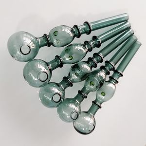 Lake Green Pyrex tjockt Handcraft Glass Oil Burner Pipe färgat glas
