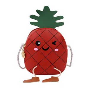 HBP cute Lovely pineapple Kids children bag small girl Teenager messenger bags fashion cartoon shoulder bag baby accessories coin purse