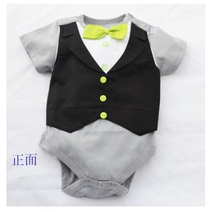 Body dla niemowląt Czarne chłopcy Body 100% bawełna noworodka kostiumy ubrania Body Bebe Ropa Tuxedo 210413