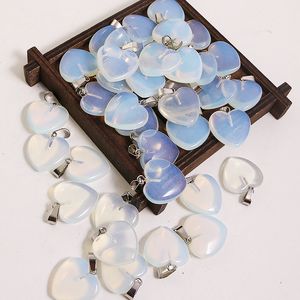 Opal Heart Stone Collana Healing Pendenti fai da te per la realizzazione di accessori per gioielli