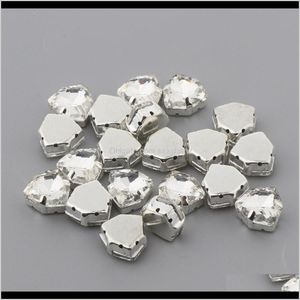 Dikiş kavramları aletler giyim damla dağıtım 2021 20pcs cam diamante üzerinde diken rhinestones 12mm DIY el sanatları el sanatları kıyafet torbası