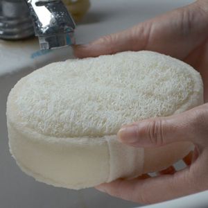 Natural Loofah Sponge Bath Ball Shower Rub Wash Body Pot Sponge Scrubber Durable Healthy Massage Brush