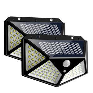 ARILUX® 100 LED Solar Powered PIR Motion Sensor Wall Light Outdoor Garden Lamp 3 Modes - 1pc