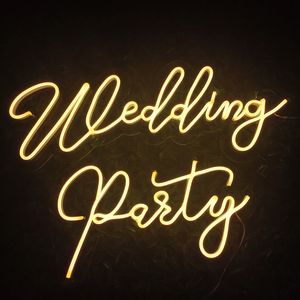 "wedding Party " word sign 2 fashion color customized beautaful decoration wall Home Bar Public neon led light 12V Super Bright