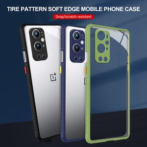 Shockproof Armor Clear Cases For Oneplus 9 Pro 8 8T 9R Phone Nord Lens Protection Bumper Soft Back Cover