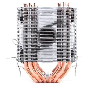 Caloducs En Cuivre achat en gros de Ventilateurs de refroidissement Delefun CPU Refroidisseur Pure Cuivre Tuyau thermique Deux Tours de refroidissement Système cm Radiateur de ventilateur pour AMD