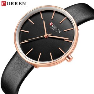 Curren Top Brand Women Watch Design Lady Menina Casual relógios de pulso de relógios de quartzo Moda LuxuryWomen's Dress Gift Bracelet relógio 210517