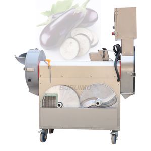 220V Double Headed Multi Function Automatic Cutting Machine Commercial Electric Potato Carrot Ginger Slicer Shred Vegetable Cutt maker