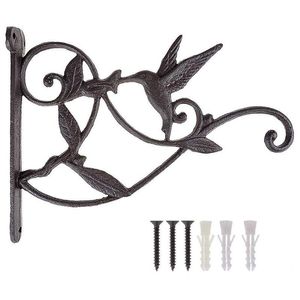 Other Garden Supplies Hanging Plant Hook Hummingbird Cast Iron Decorative Flower Basket Wall Hooks Bracket Hanger For Indoor Outdoor Plants