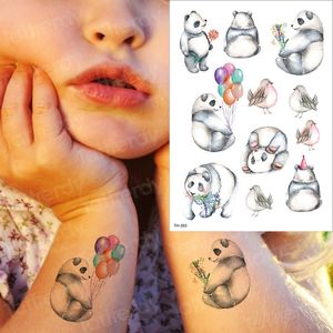 Fasion Geçici Dövme Su Geçirmez Tattoos Sticker Çocuklar Dövmeler Çocuk Animalstatoos Panda Ayı Flamingo Sahte Bady Sanat